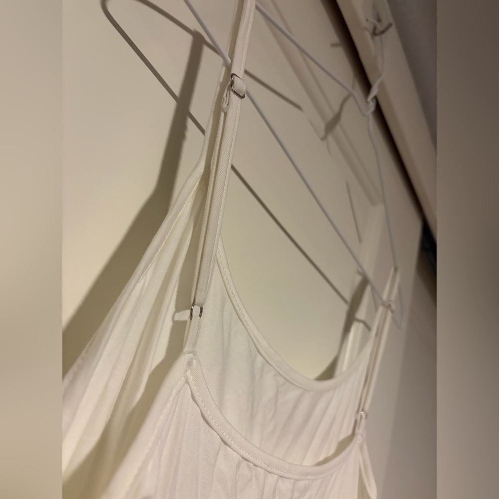 Kate Kason White & Black Lace Hem Slip Undershirt for Layering - Picture 2 of 11